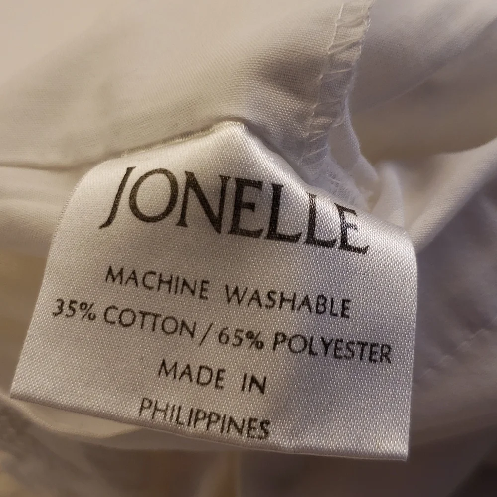 𝅺jonelle Pillow Case Cover Bedding White lace intricate decoration scallop - Picture 9 of 10